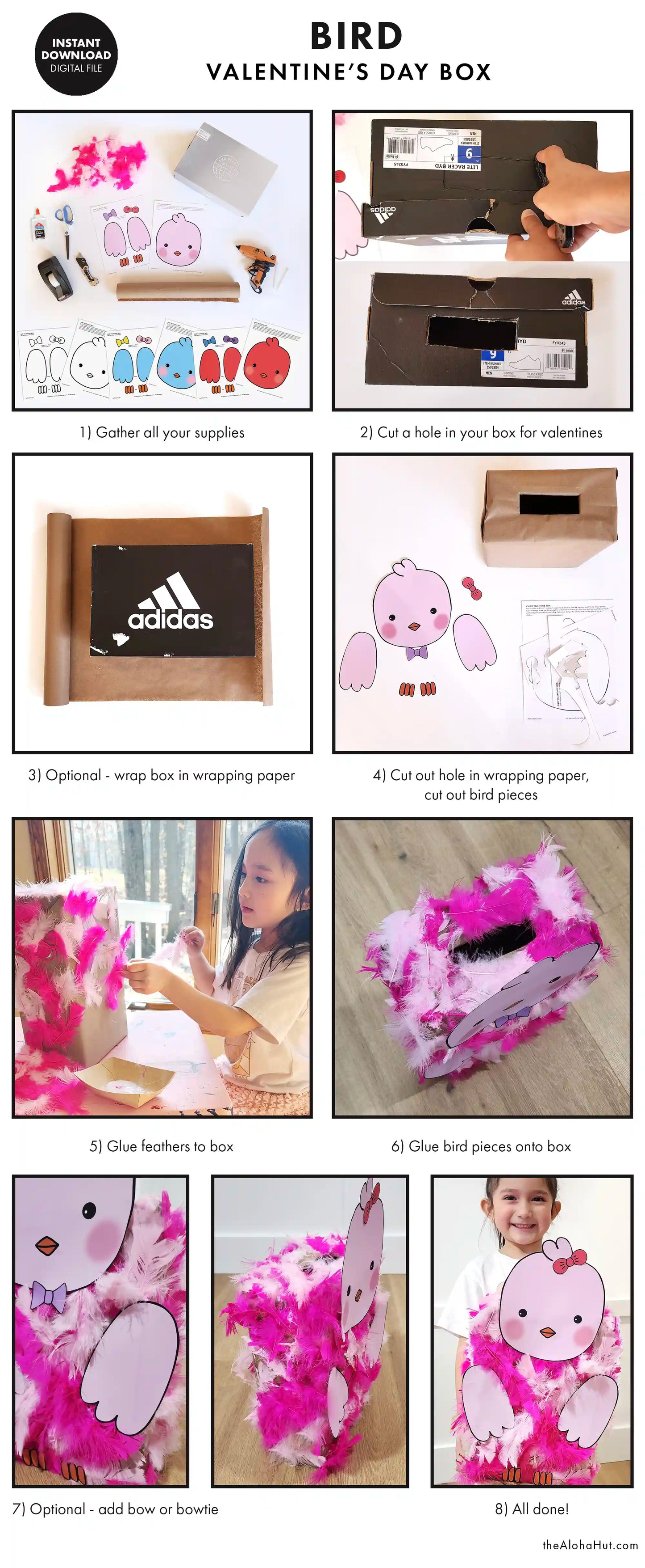 Bird Valentine's Day Box