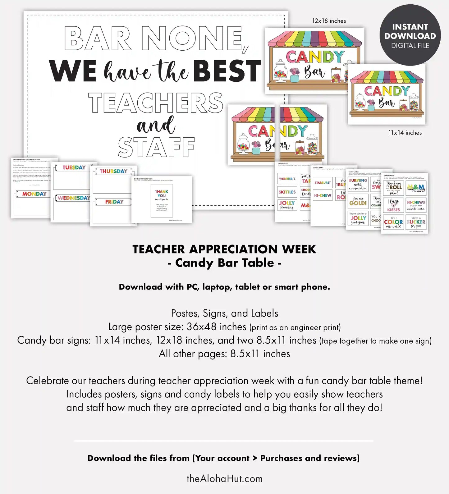 Teacher Appreciation Week - Candy Bar Buffet