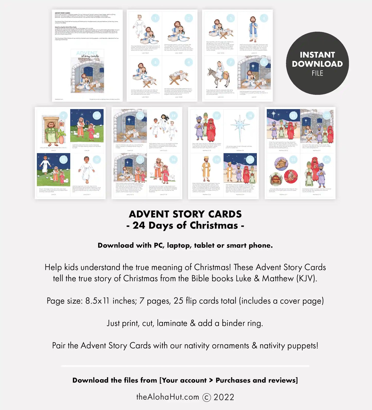 Christmas Nativity - Advent Story Cards