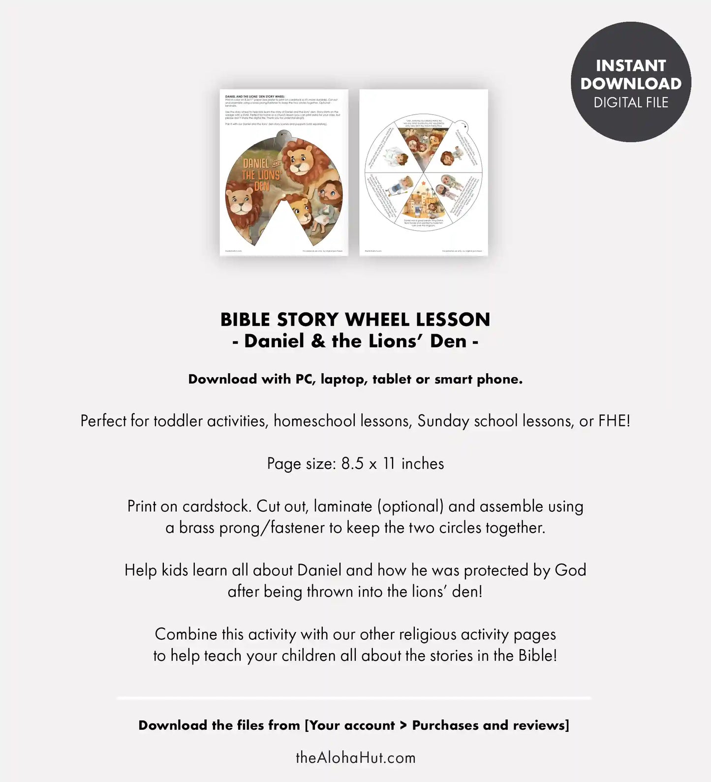 Daniel and the Lion's Den - Story Wheel