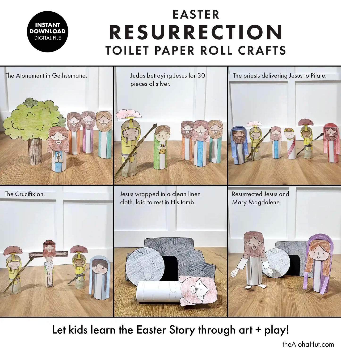 Easter Story Toilet Paper Roll - Kids Craft
