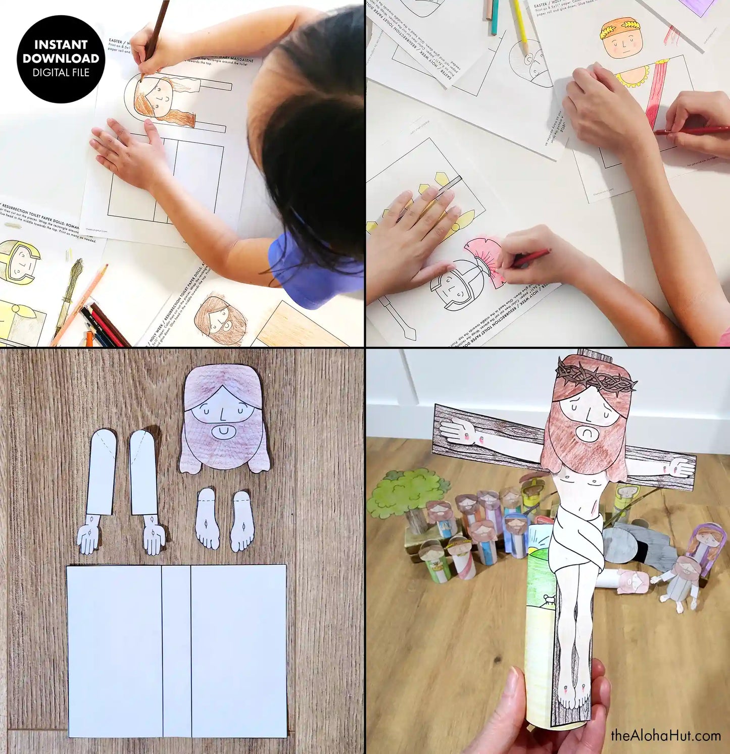 Easter Story Toilet Paper Roll - Kids Craft