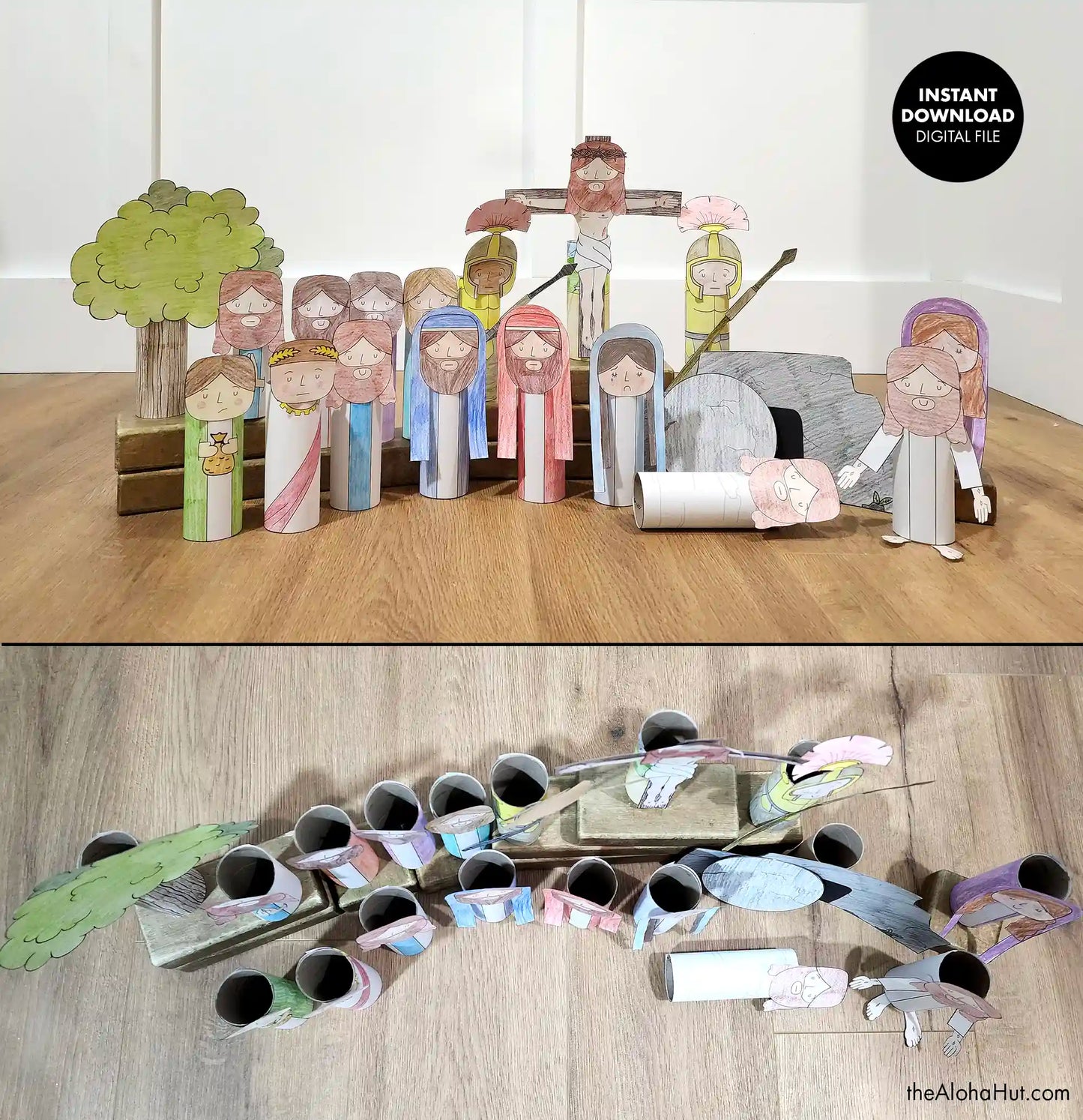 Easter Story Toilet Paper Roll - Kids Craft