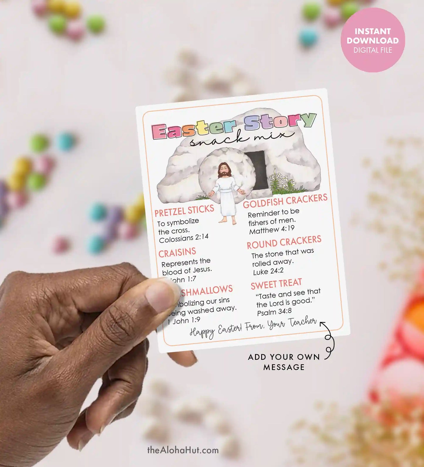 Easter Trail Mix Poem - Gift Tag & Handout