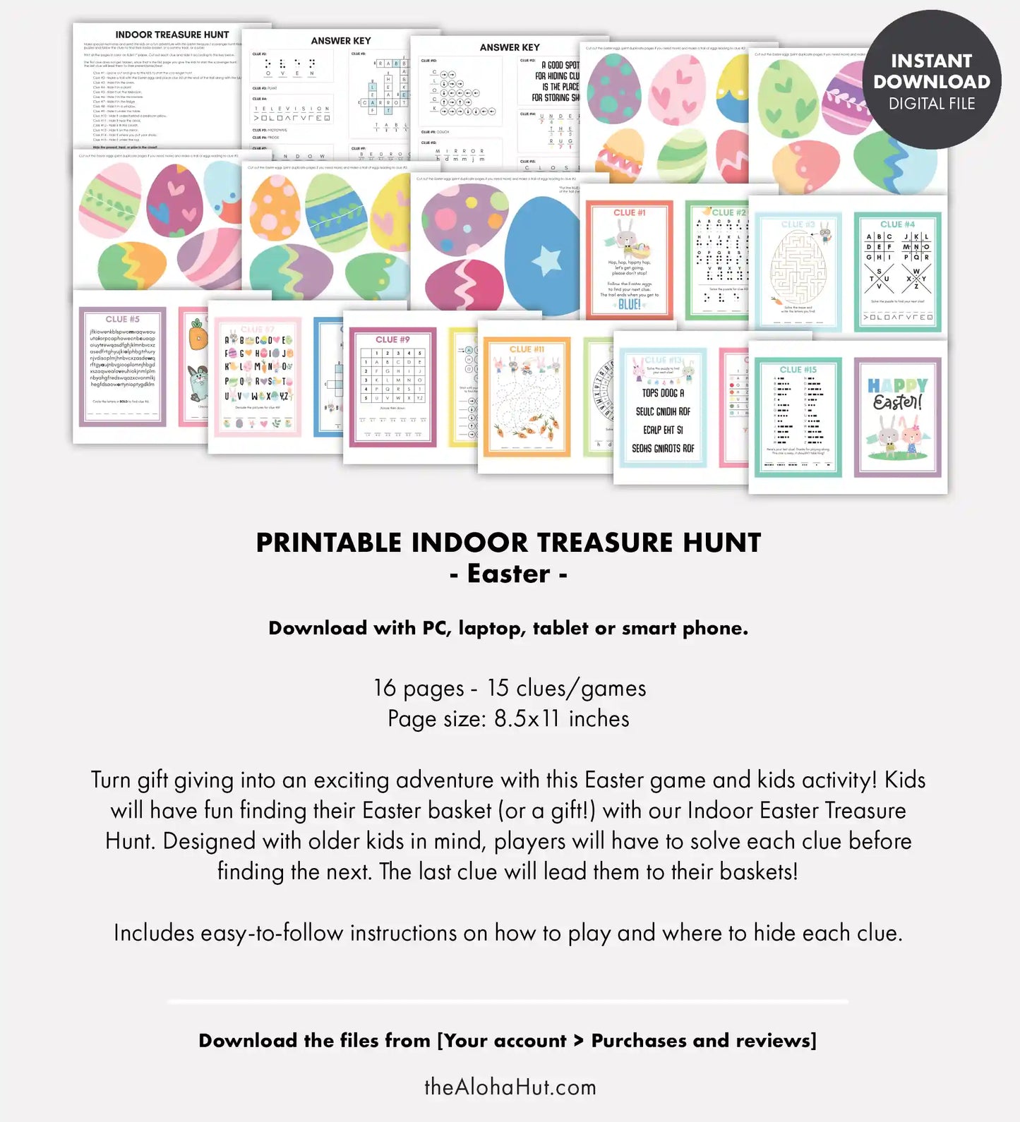 Easter Treasure Hunt Game - Indoor