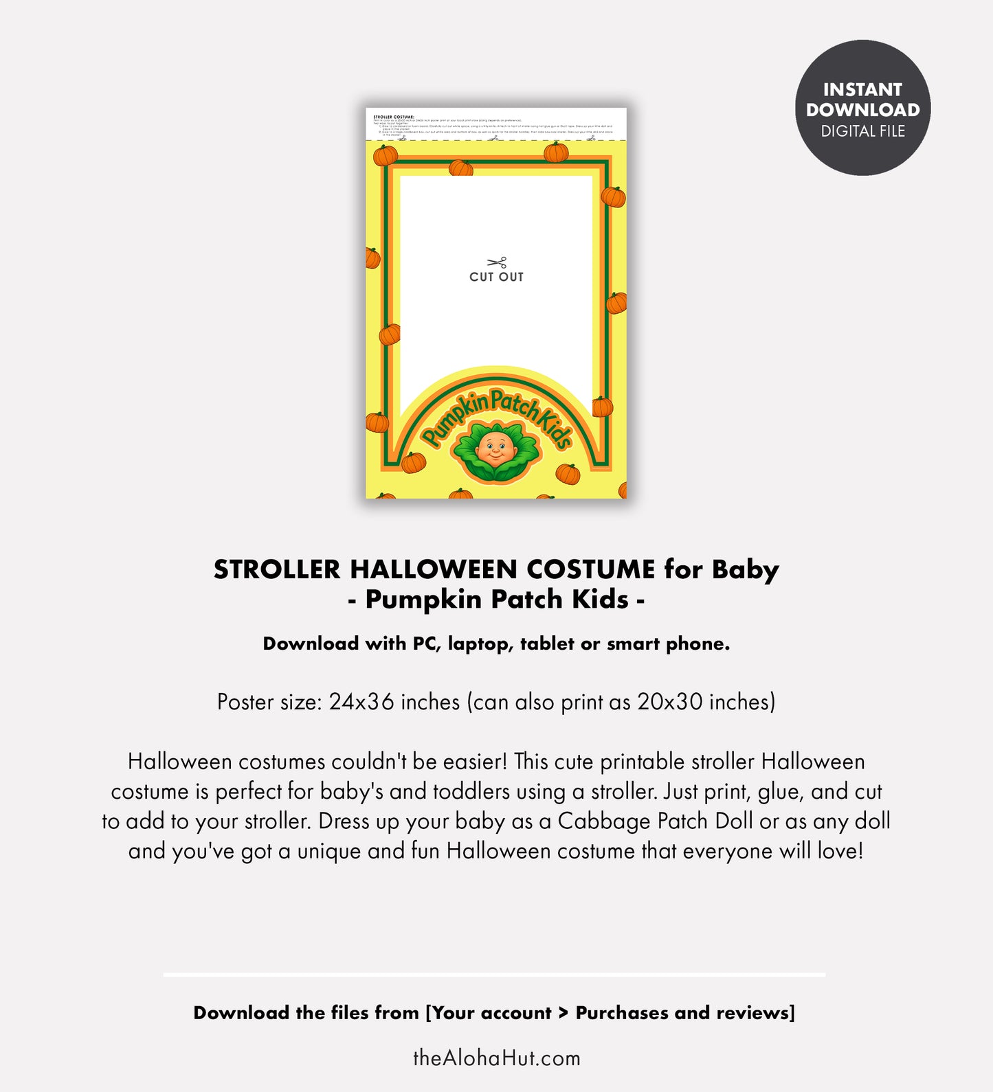 Stroller Halloween Costume - Pumpkin Patch Kids