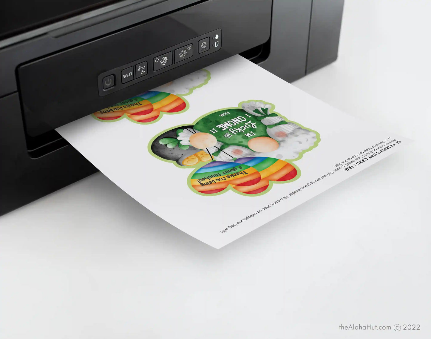St. Patrick's Day Gift Tag - I'm Lucky and I Gnome It