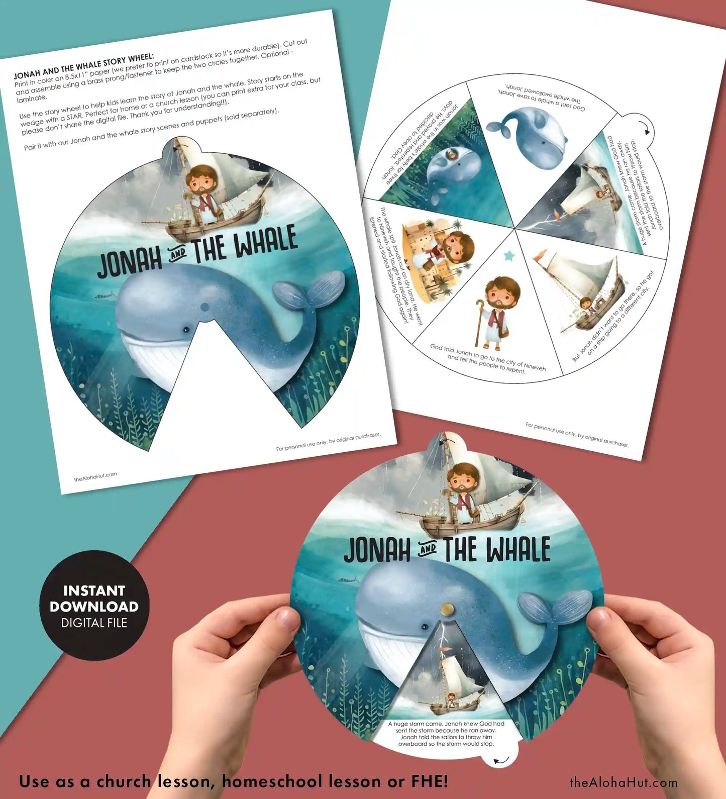 Jonah and the Whale - Story Wheel