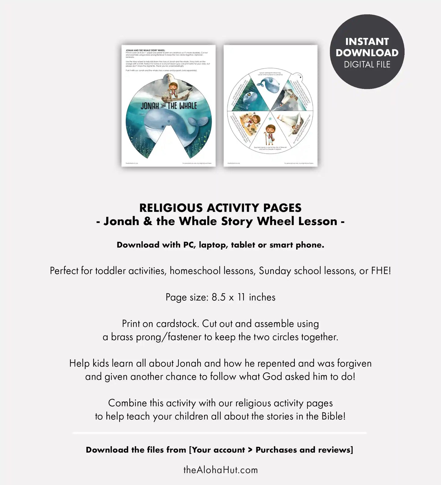 Jonah and the Whale - Story Wheel