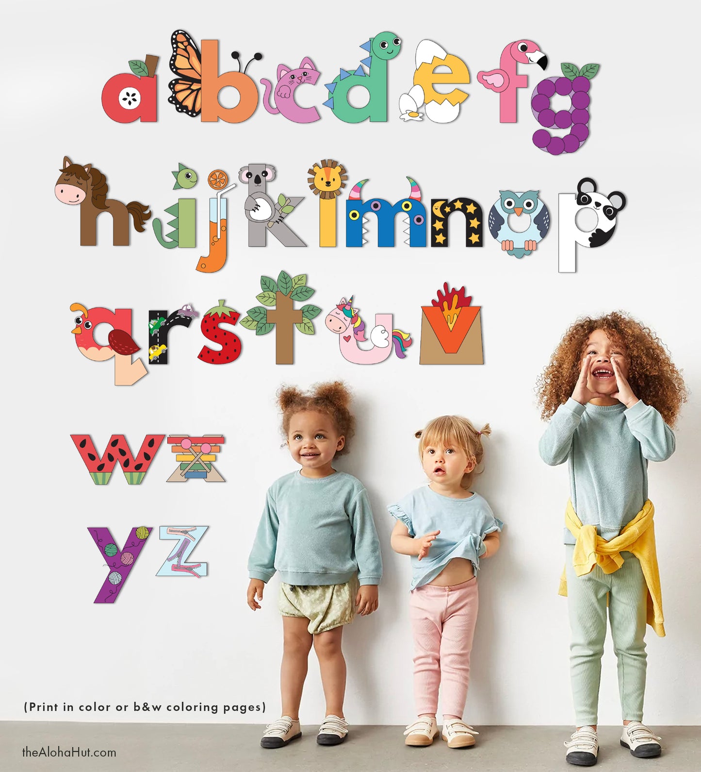 Alphabet Letter Crafts - A to Z Lowercase