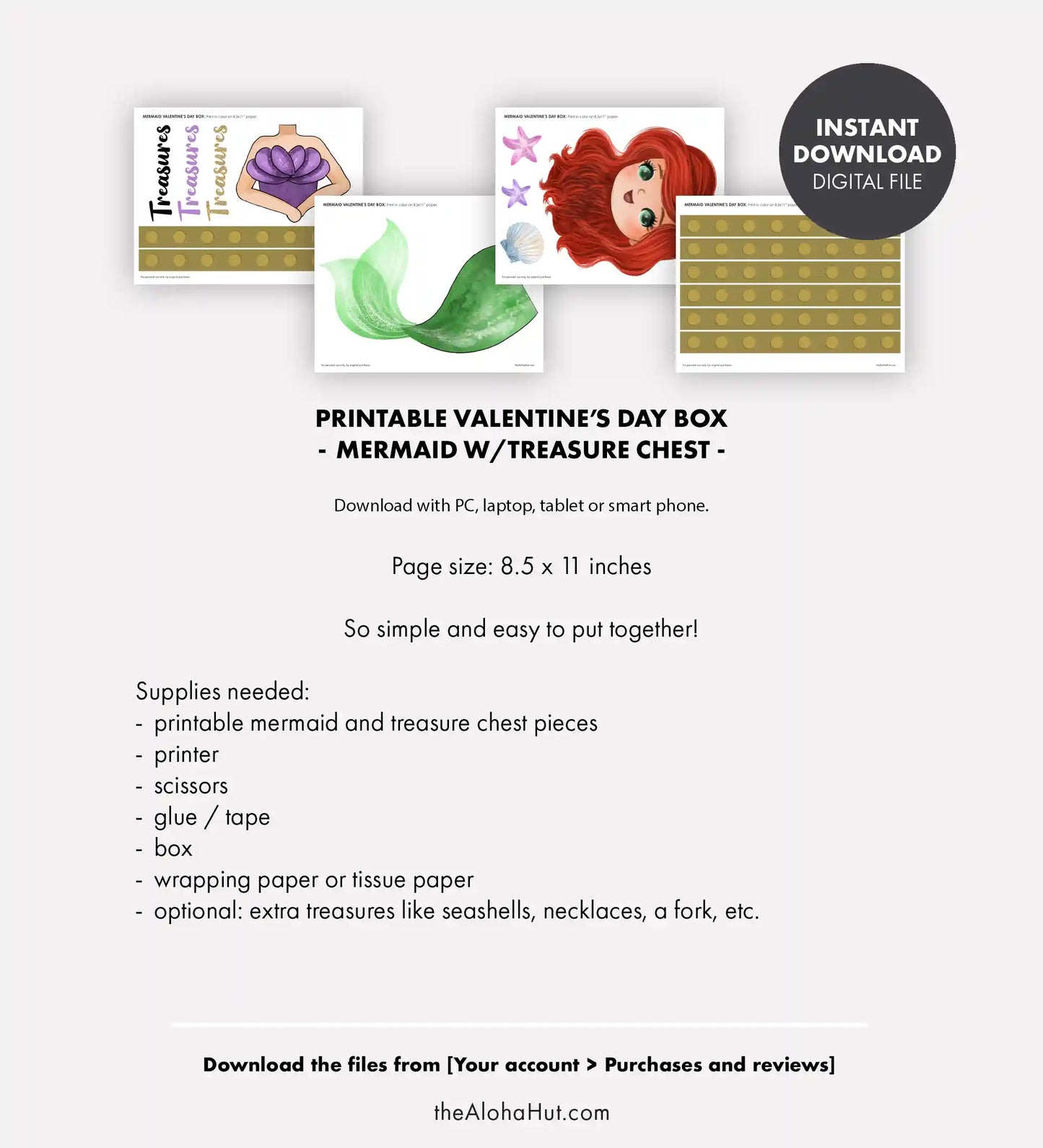 Mermaid Valentine's Day Box