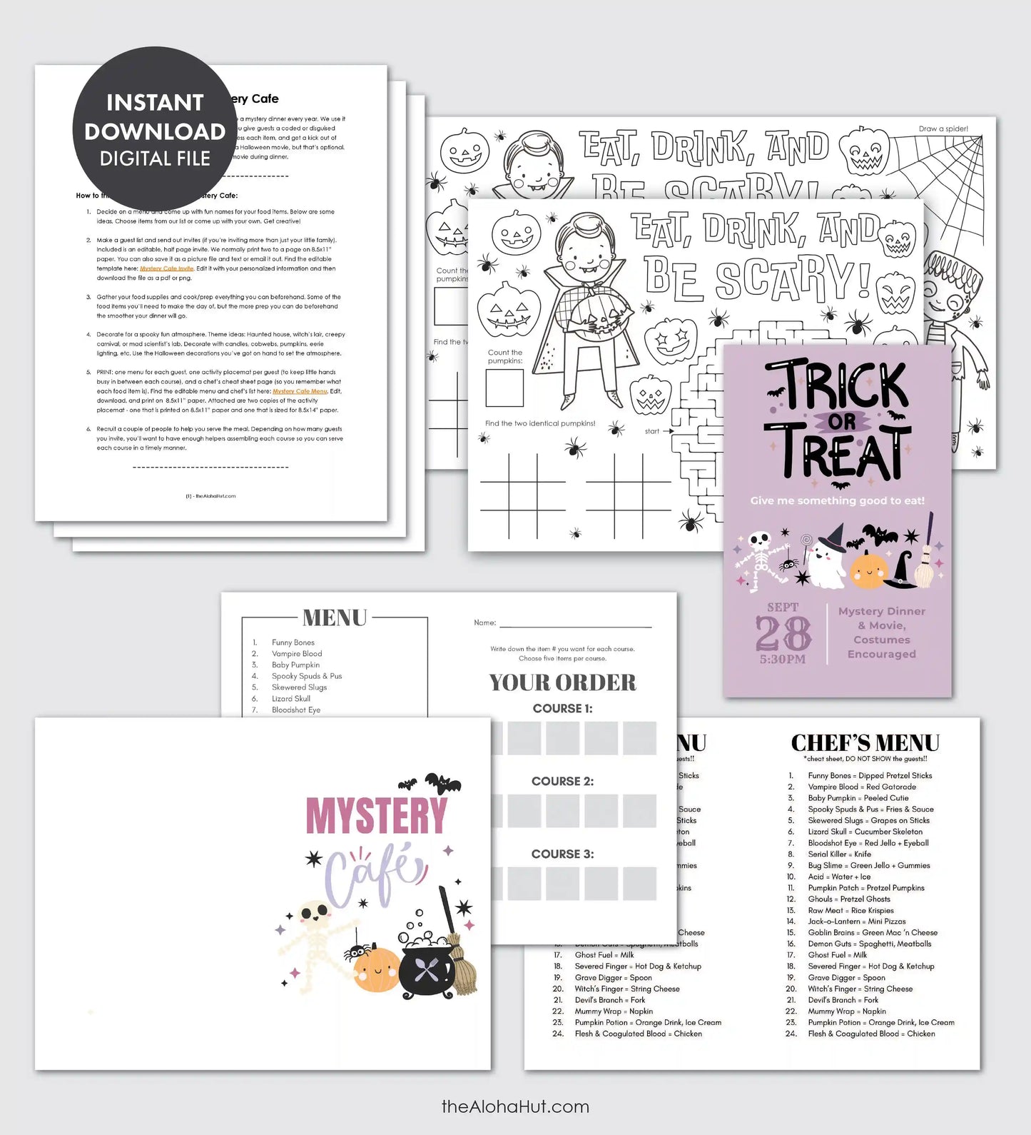 Halloween Mystery Cafe Kit