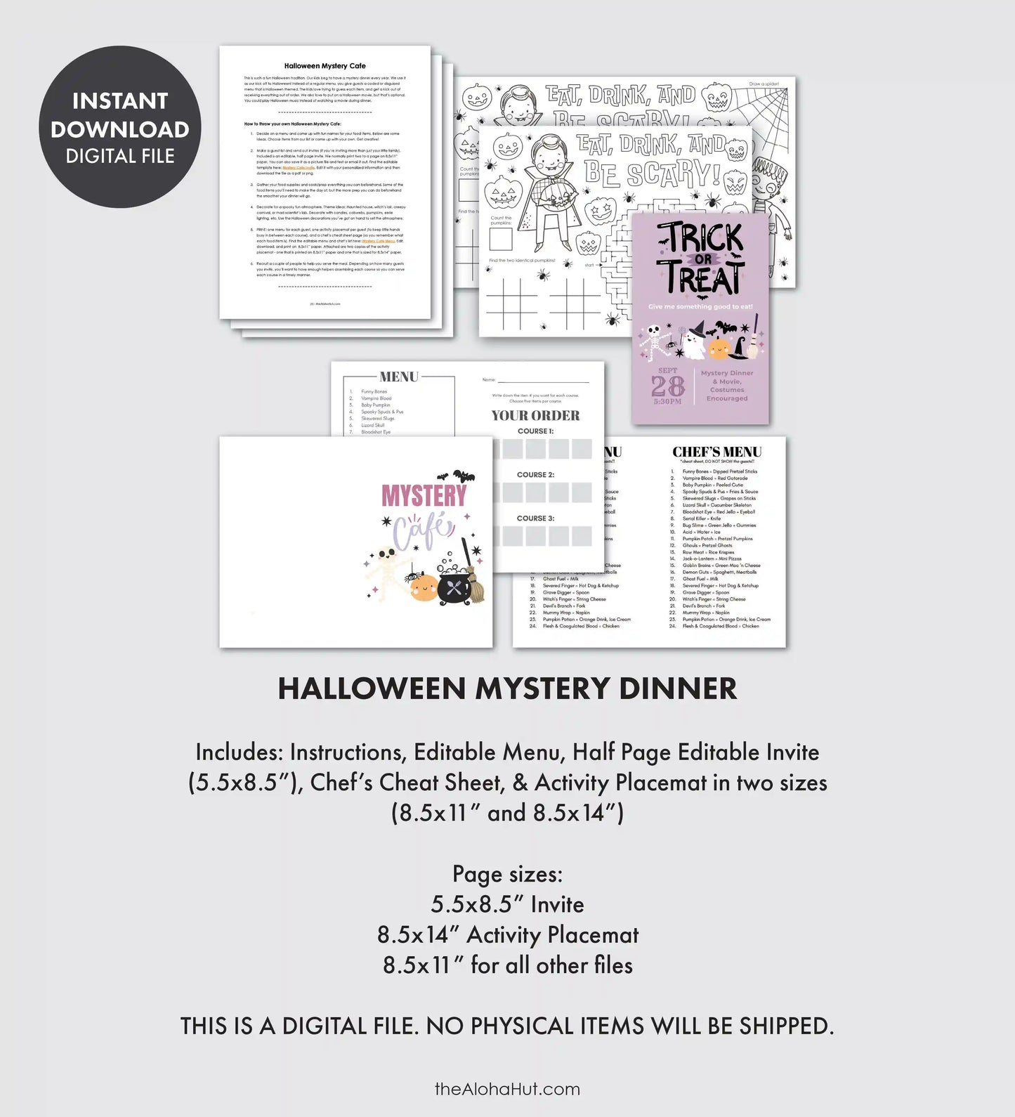 Halloween Mystery Cafe Kit