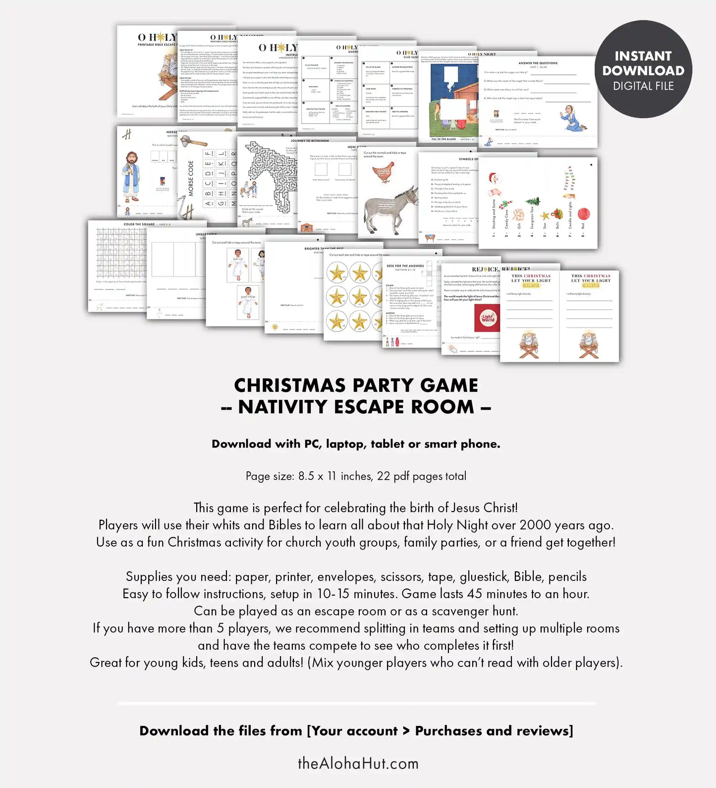 Nativity Escape Room - Christmas Group Activity