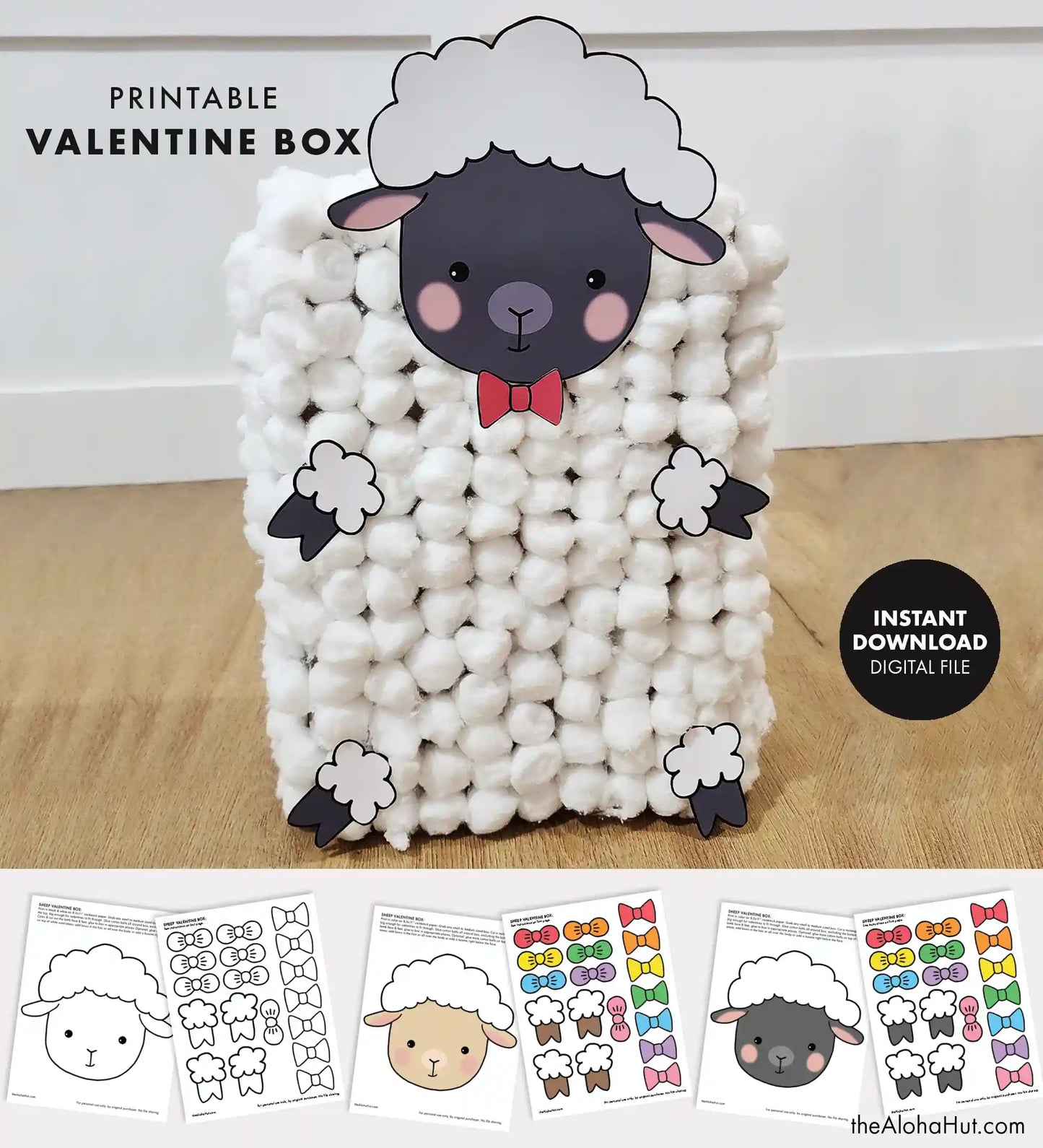 Sheep Valentine's Day Box