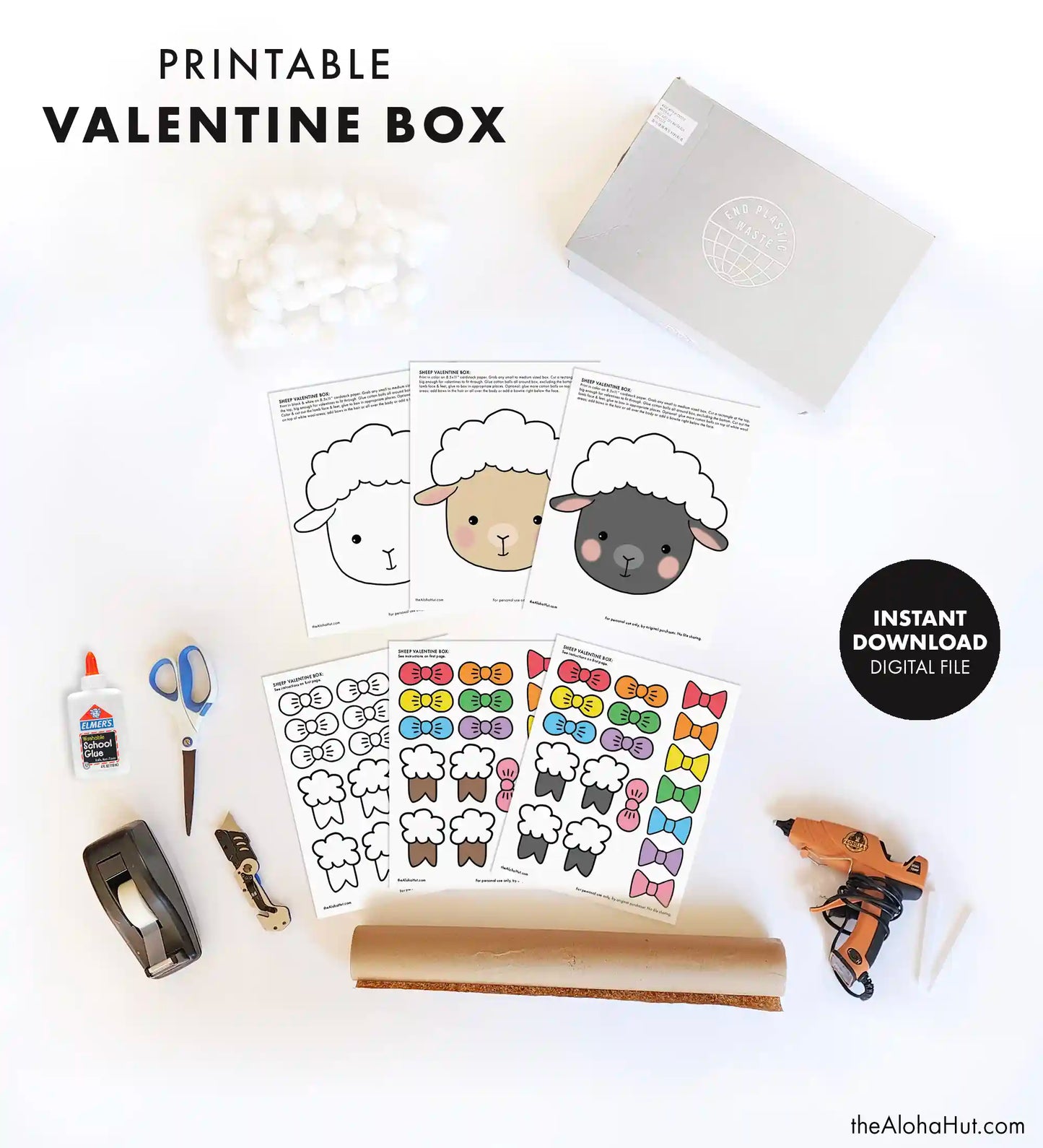 Sheep Valentine's Day Box
