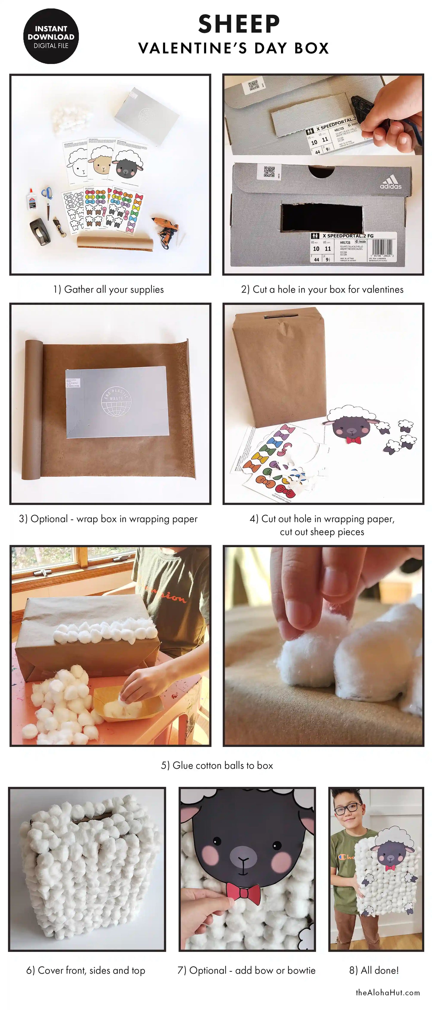 Sheep Valentine's Day Box