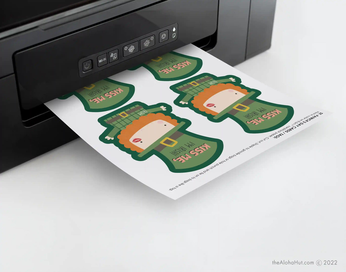 St. Patrick's Day Gift Tag - Kiss Me