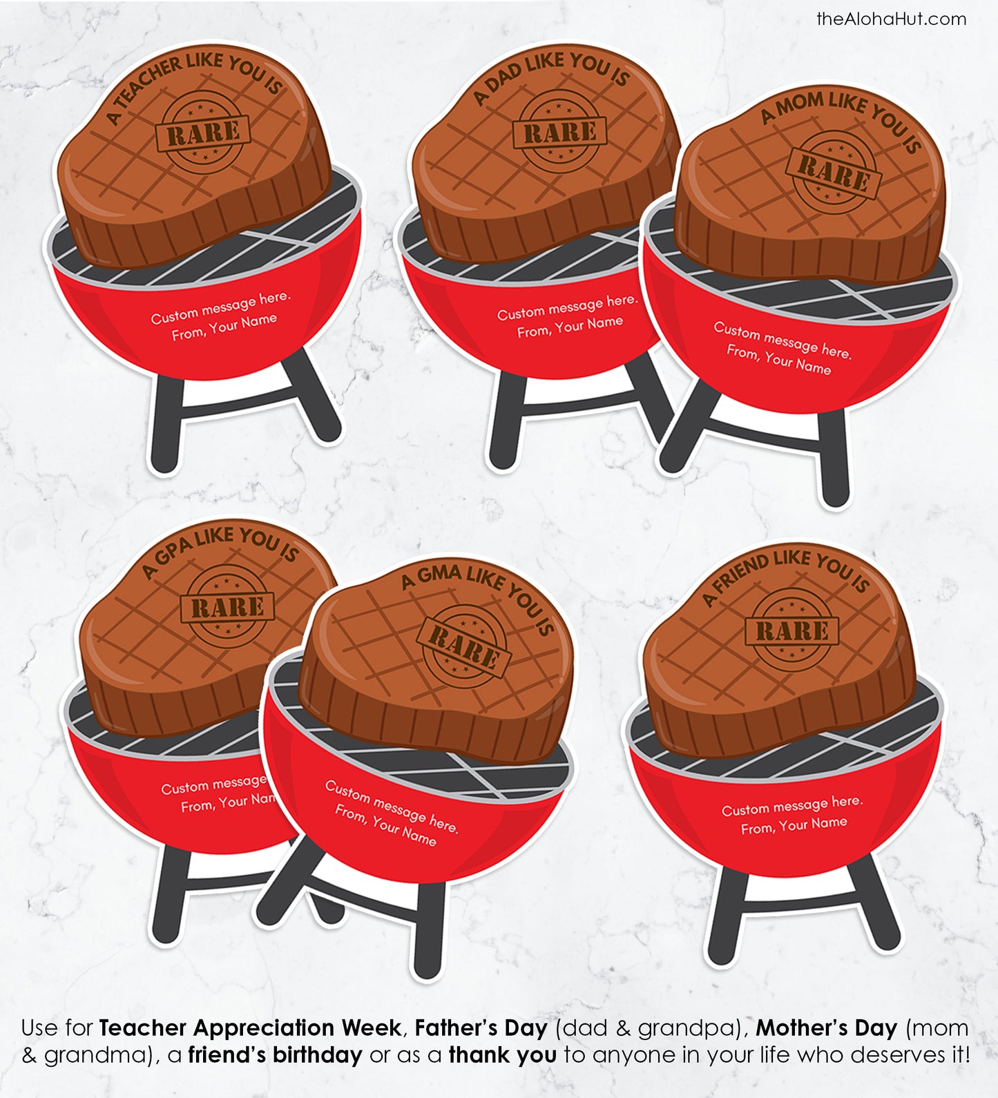 Steak Father's Day Gift Card Holder