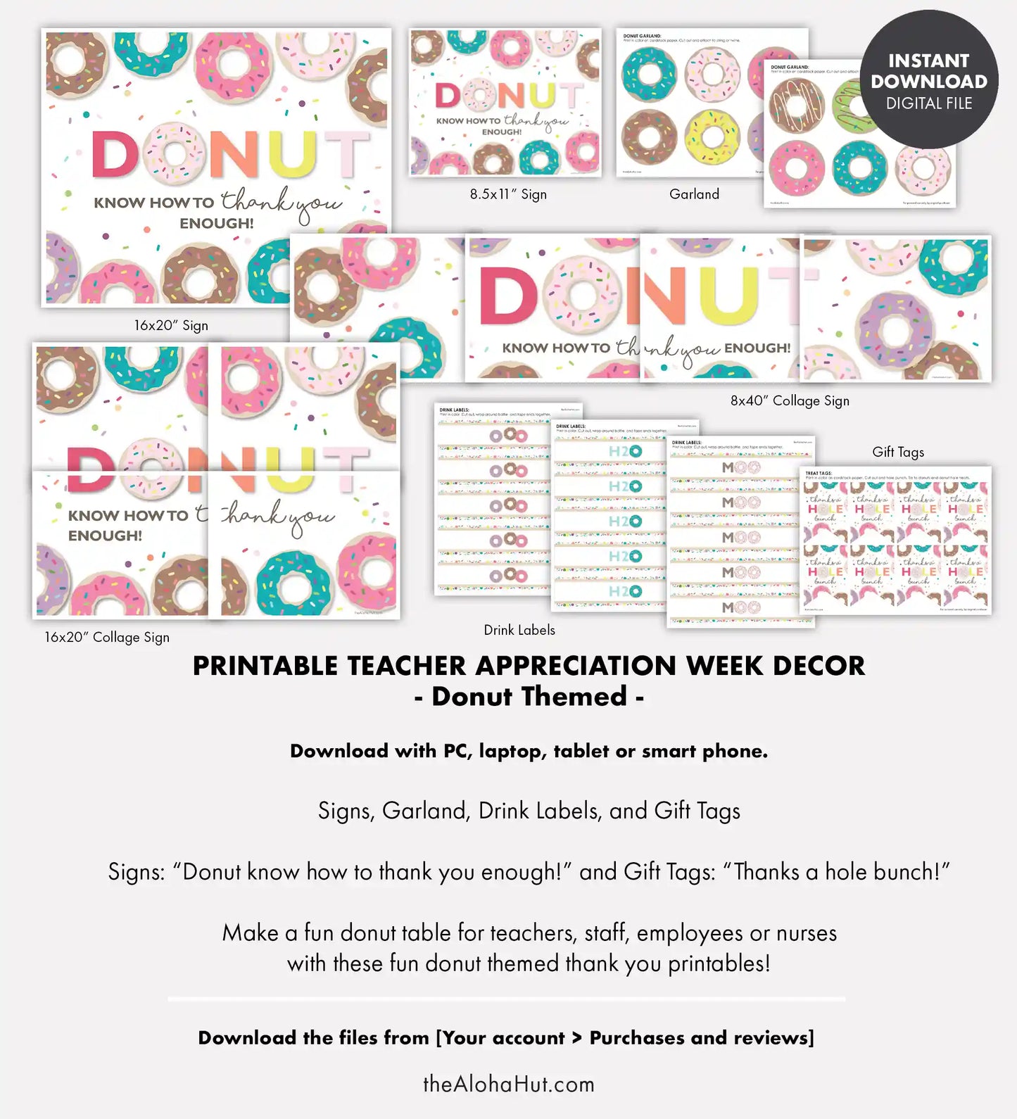 Donut Theme - Teacher & Staff Appreciation