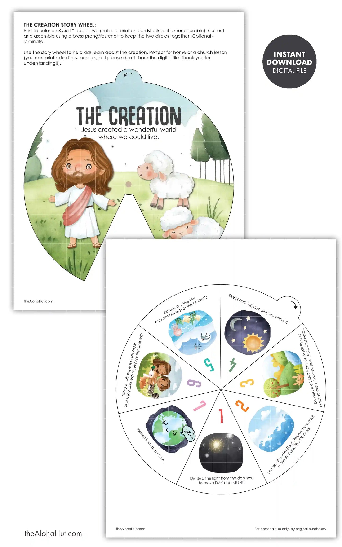 The Creation - Story Wheel