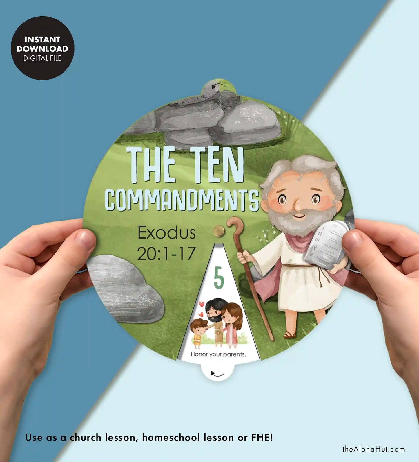 The Ten Commandments - Story Wheel