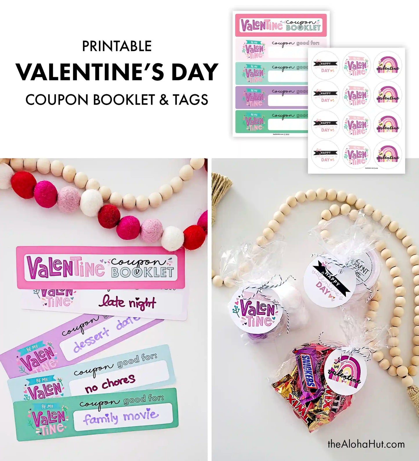 Valentine's Day Tags & Coupon Booklet