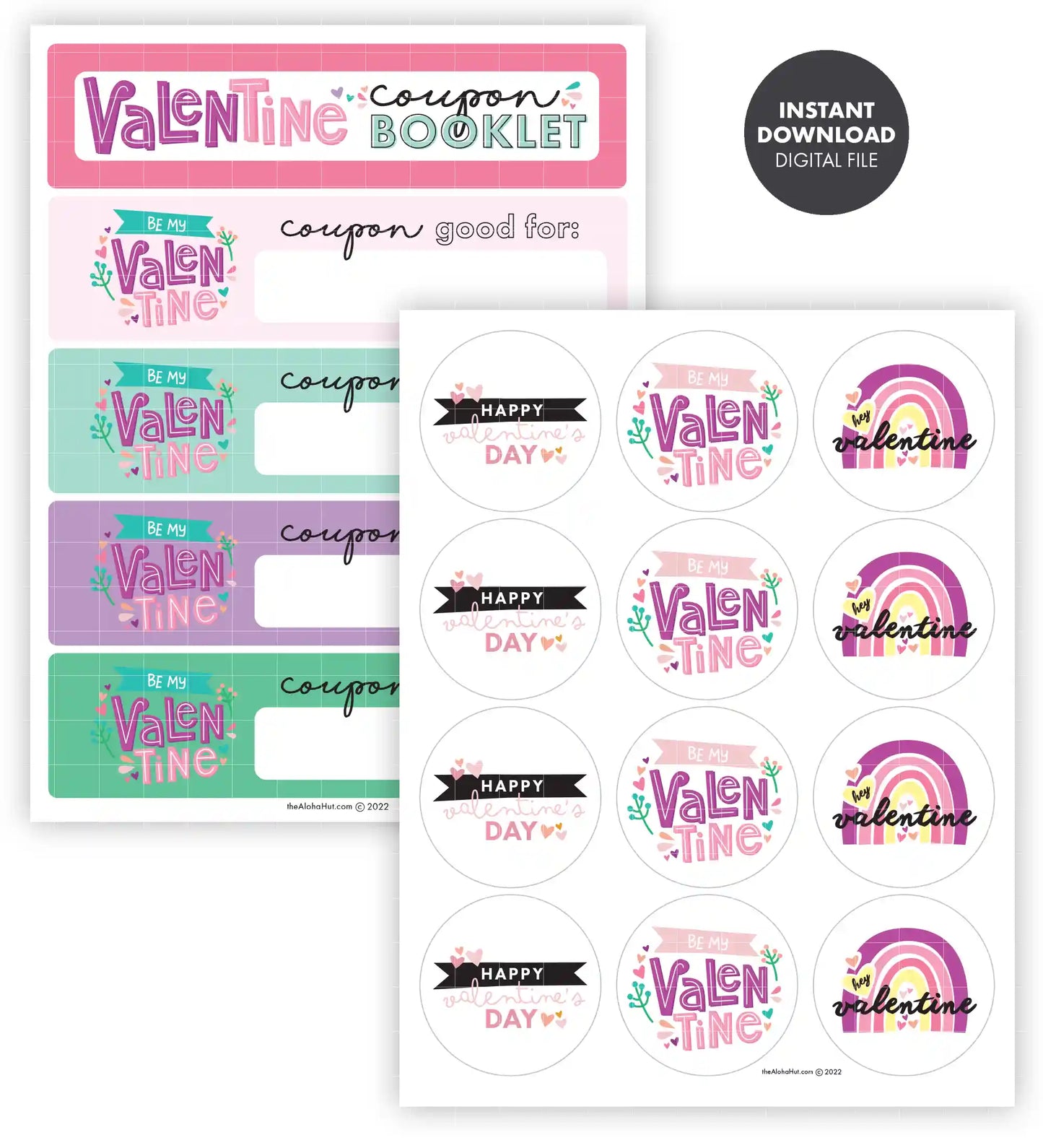 Valentine's Day Tags & Coupon Booklet