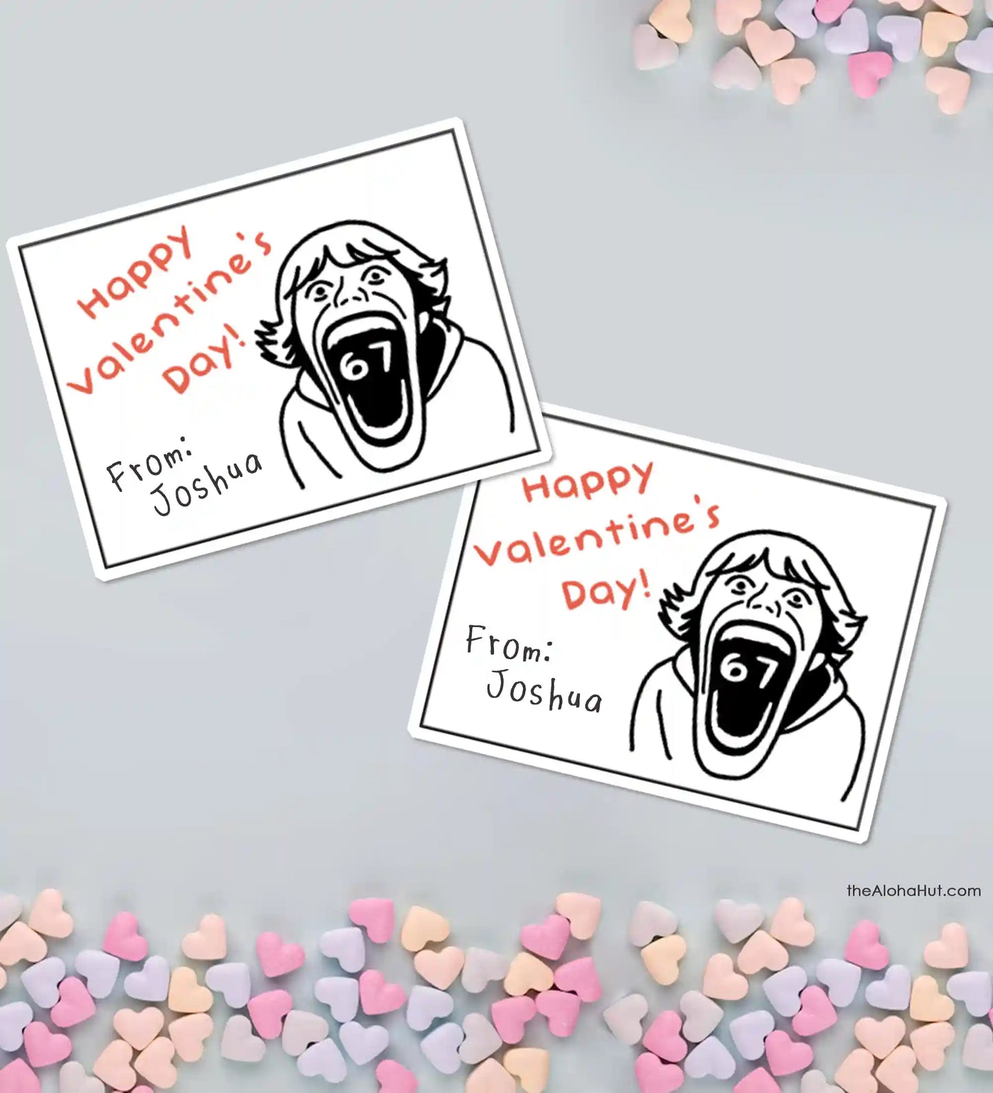 6 7 Kid Meme - Printable Valentines