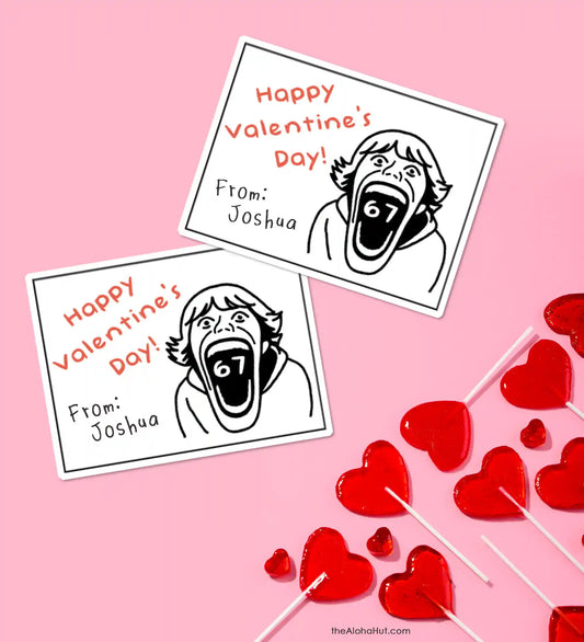 6 7 Kid Meme - Printable Valentines
