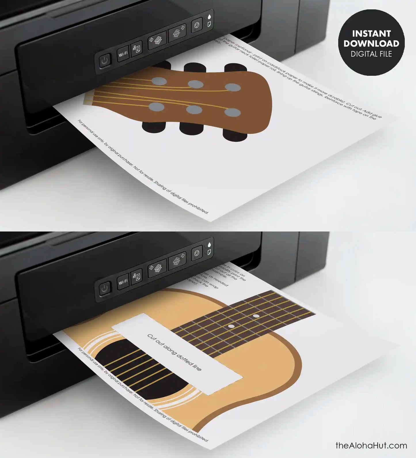 Guitar Valentine Box - Acoustic