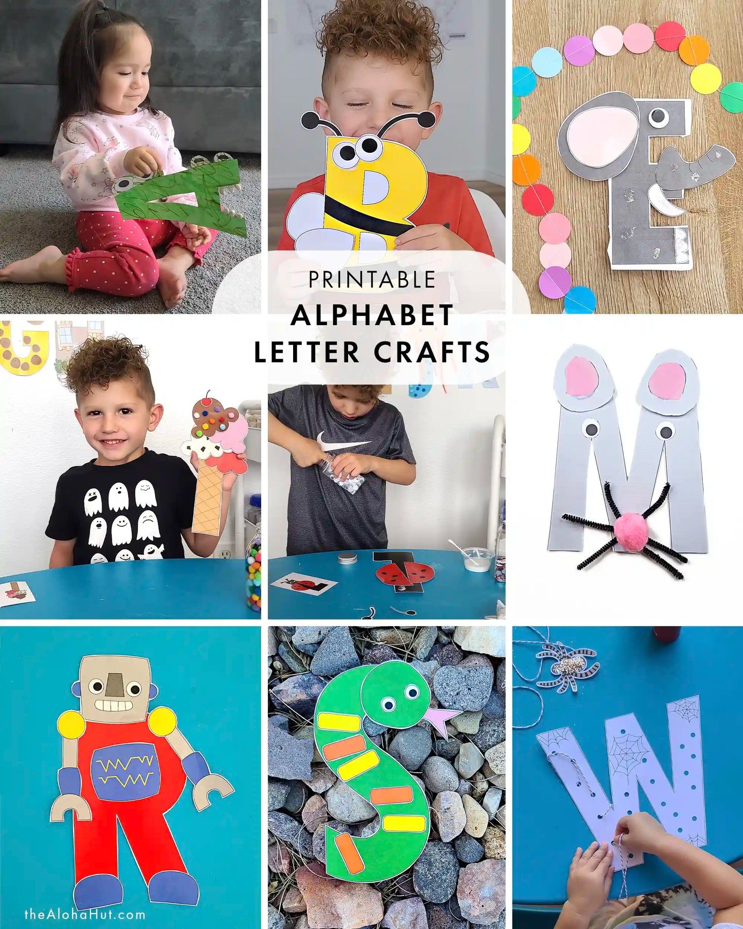 Alphabet Letter Crafts - A to Z Uppercase