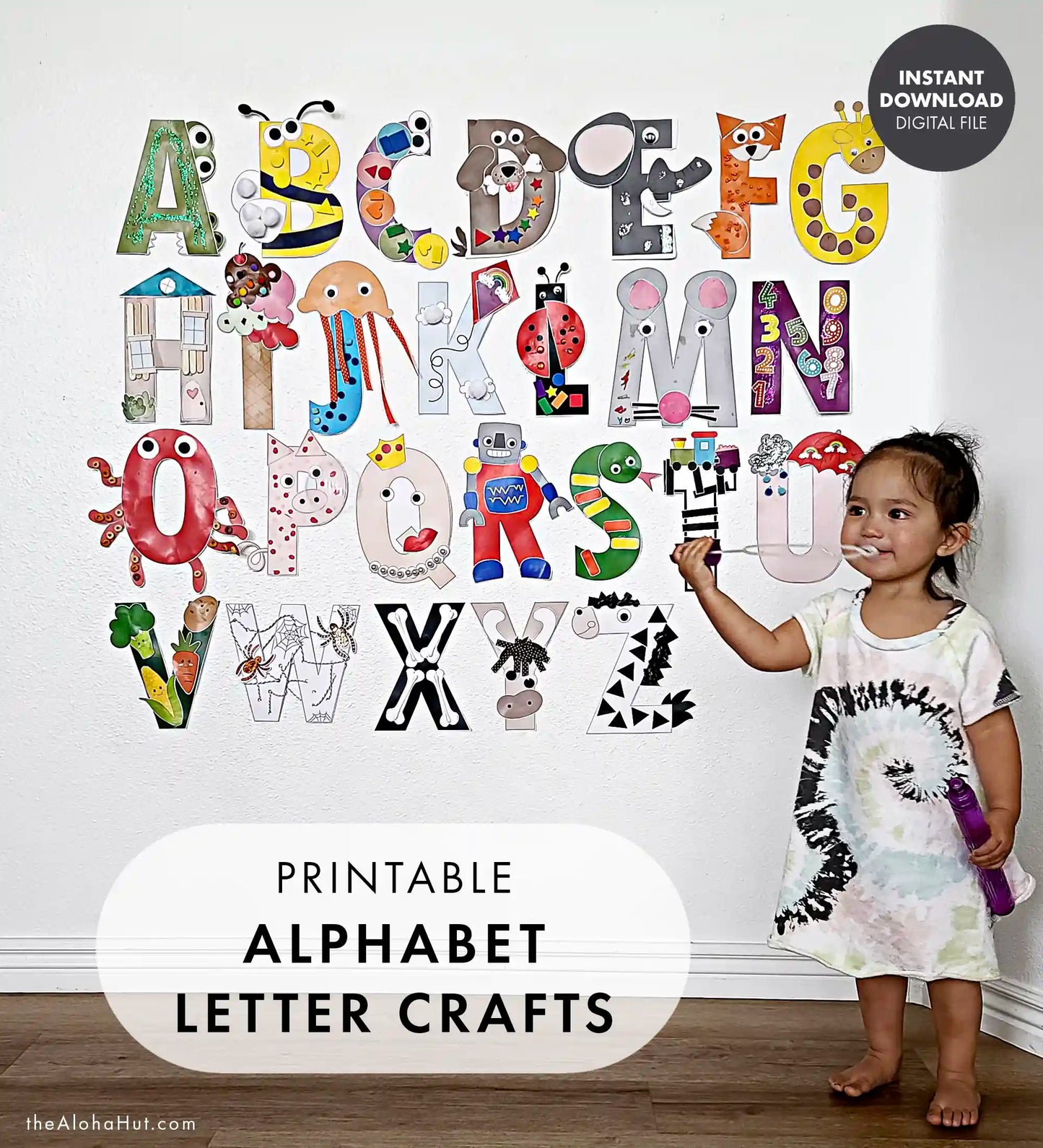 Alphabet Letter Crafts - A to Z Uppercase