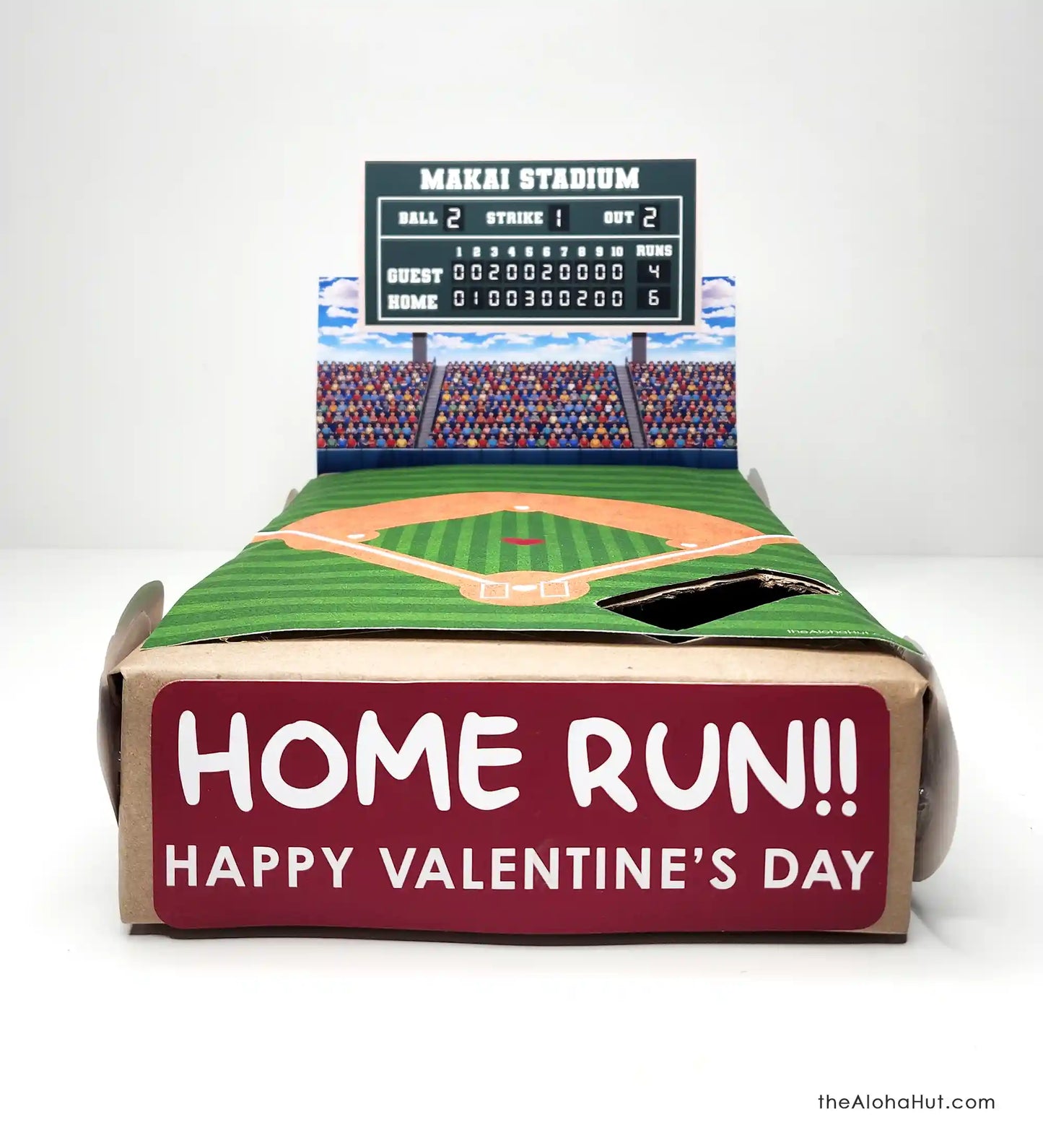 Baseball Field Valentine Box