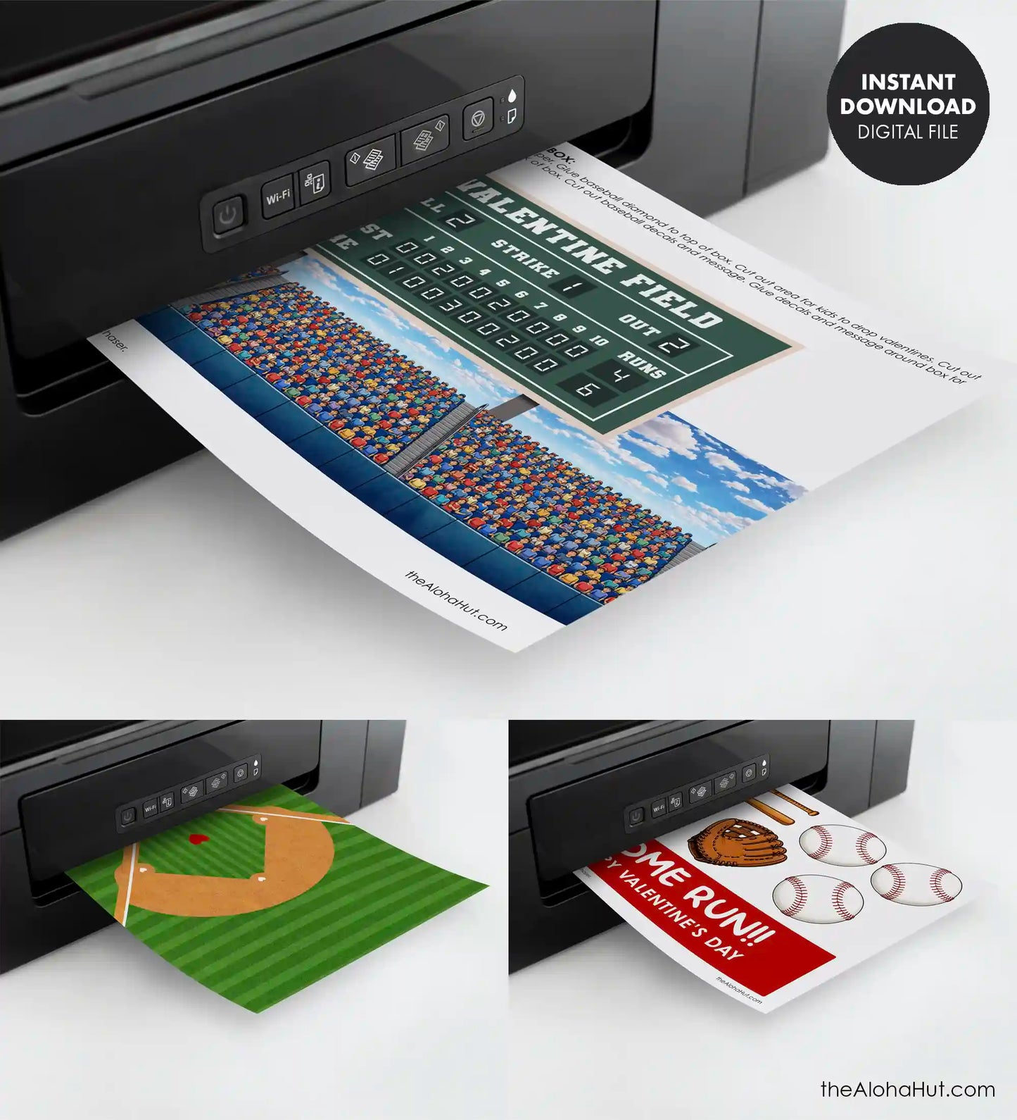 Baseball Field Valentine Box