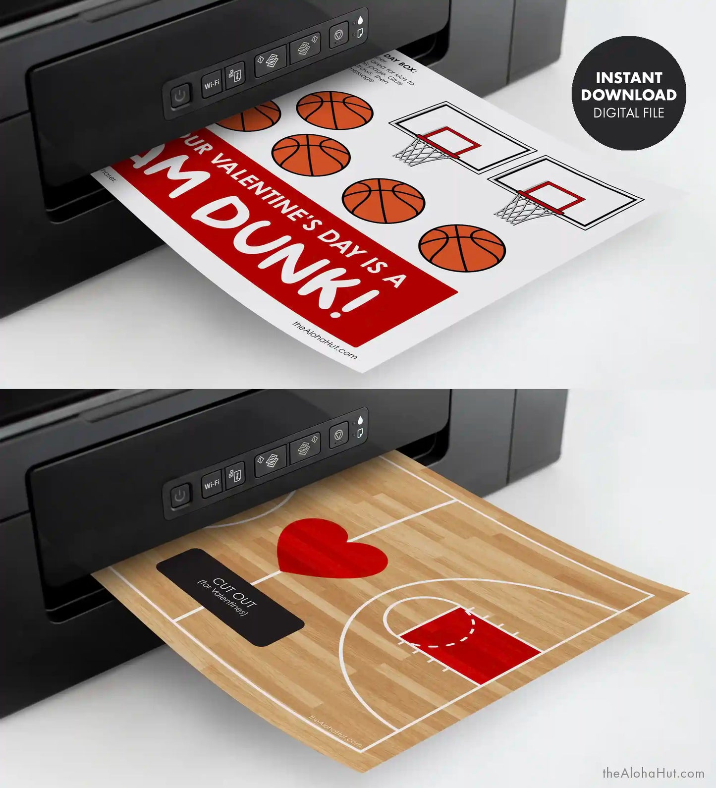 Basketball Court Valentine's Day Box