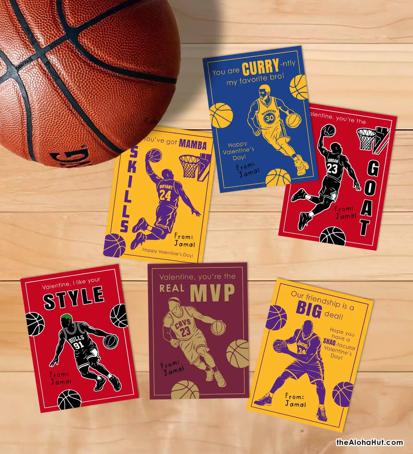 Basketball - Printable Valentines