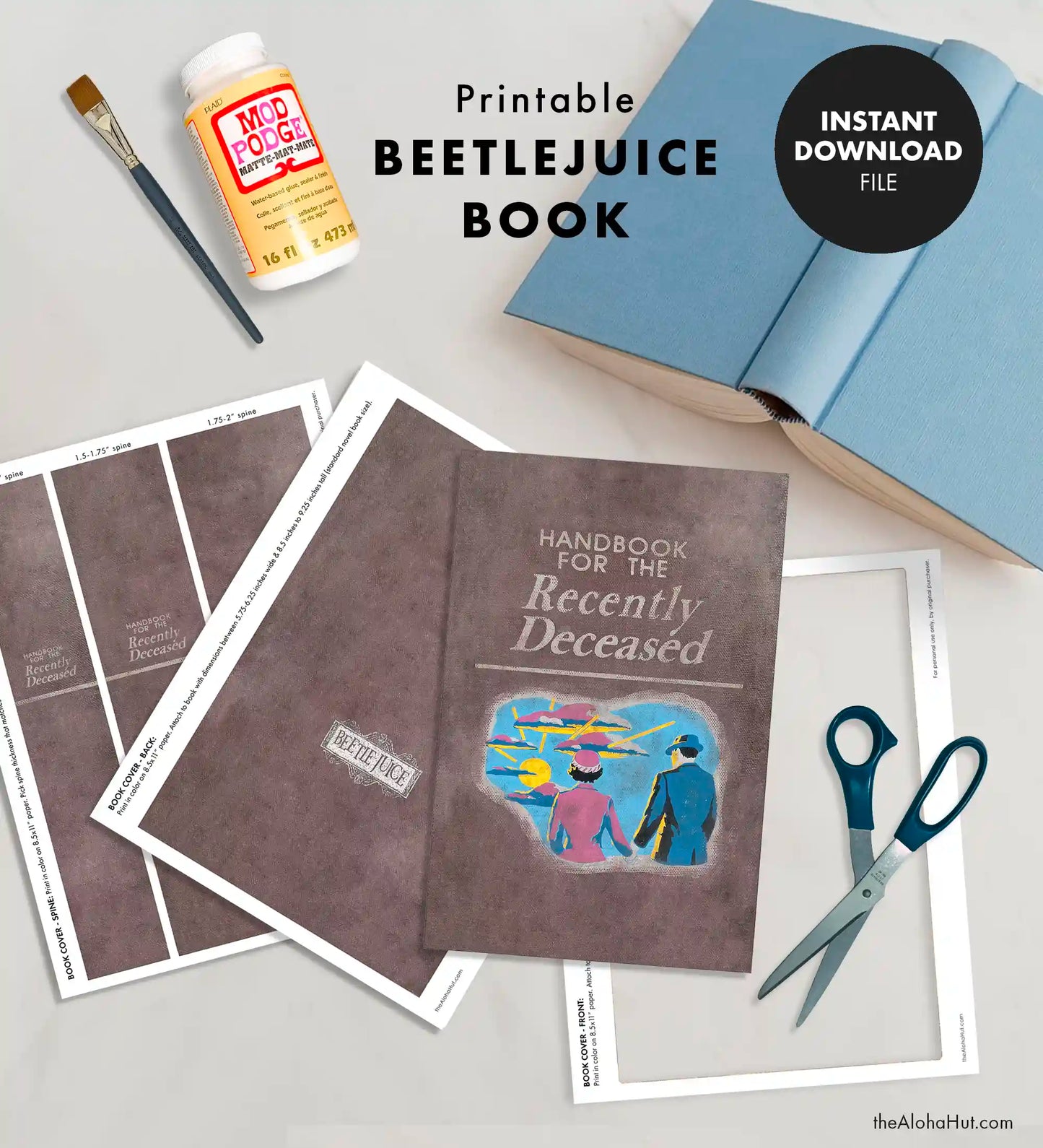 Beetlejuice Handbook for the Recently Deceased Book Cover / Prop