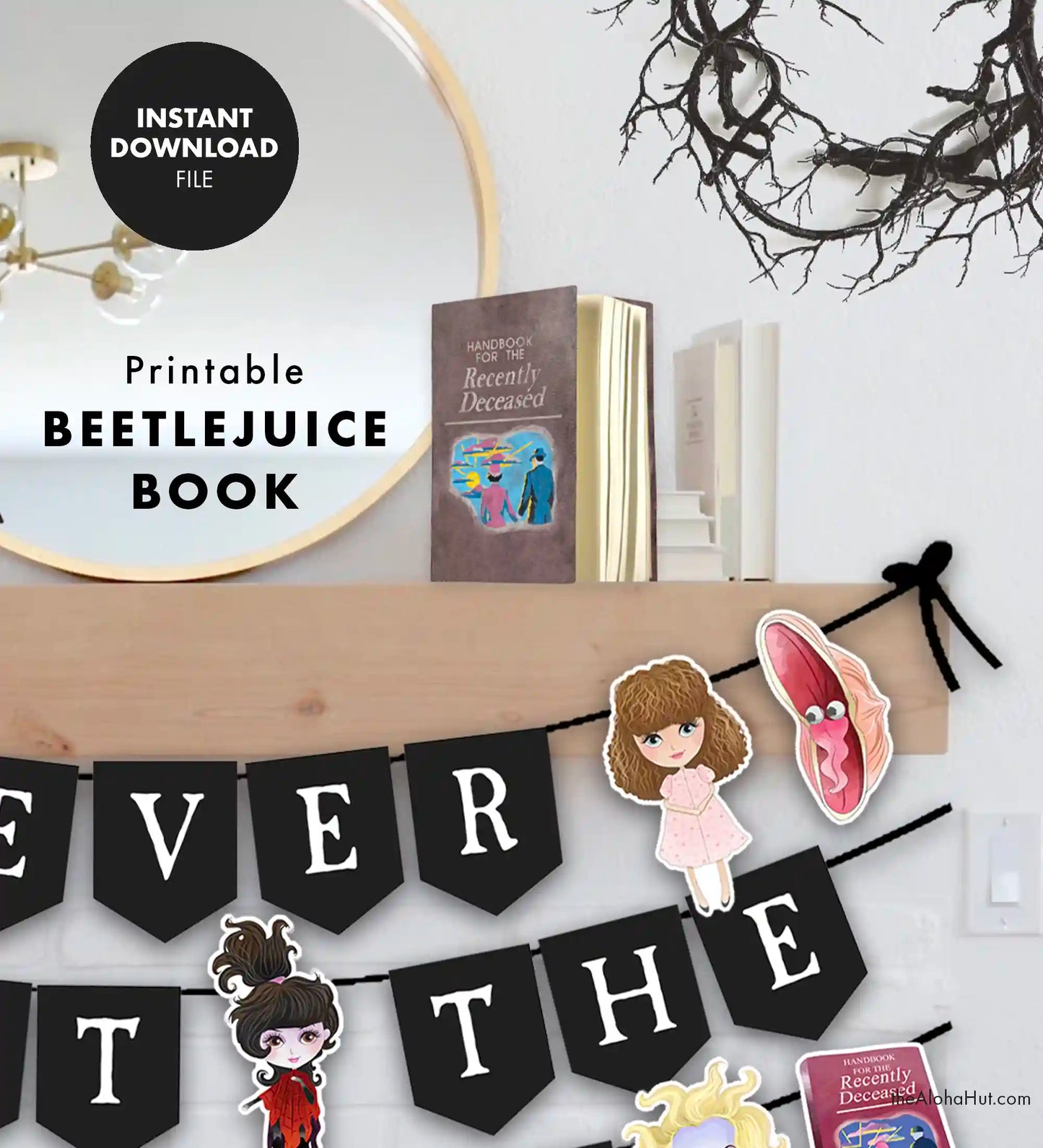 Beetlejuice Handbook for the Recently Deceased Book Cover / Prop