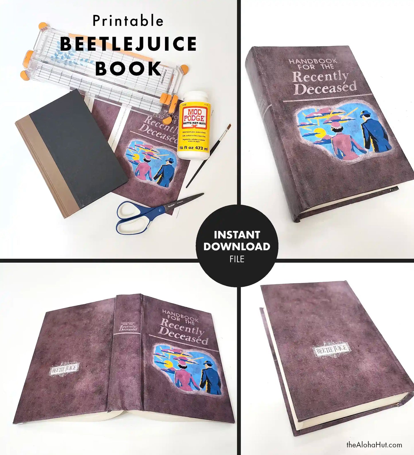 Beetlejuice Handbook for the Recently Deceased Book Cover / Prop