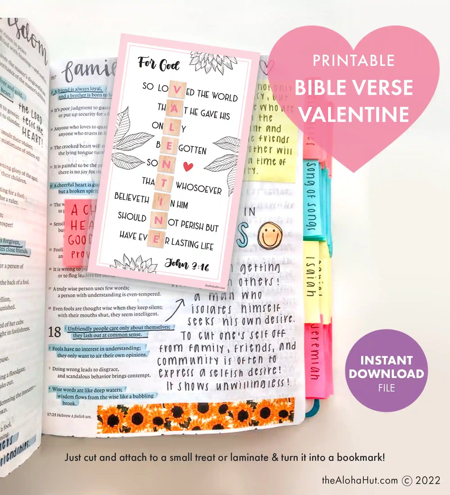 Bible Verse - Printable Valentines