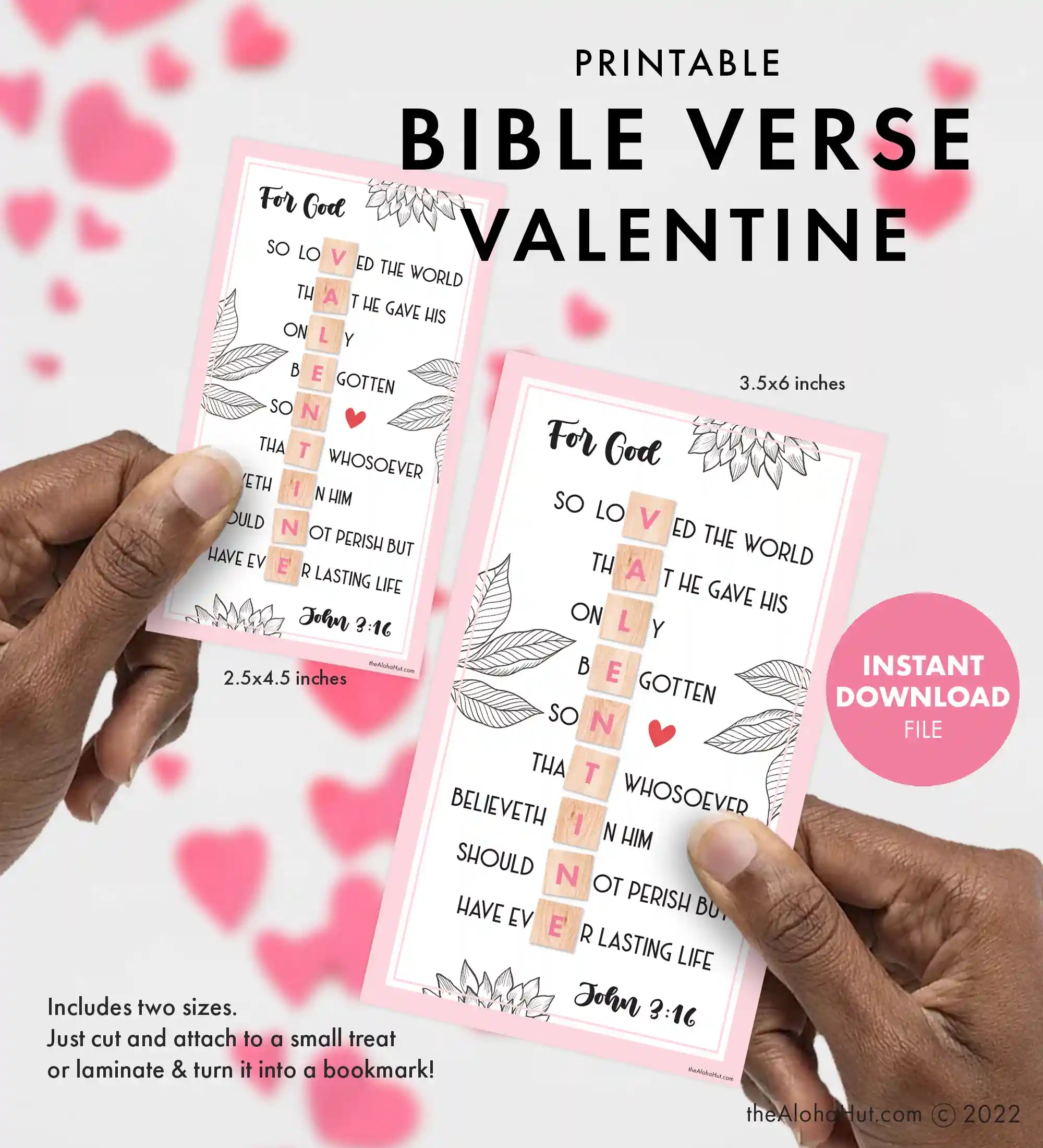 Bible Verse - Printable Valentines – Aloha Digitals