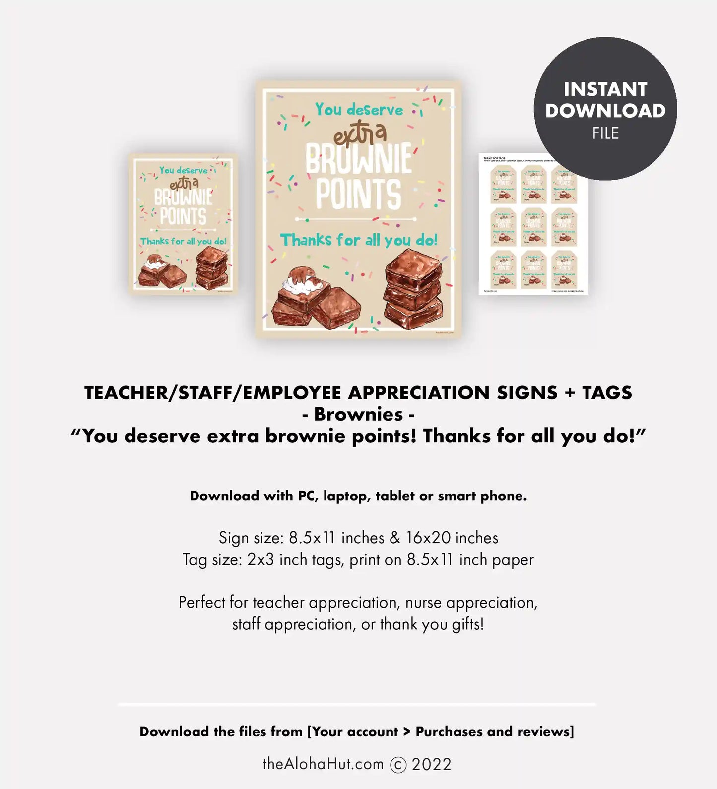 Brownie Bar - Teacher & Staff Appreciation