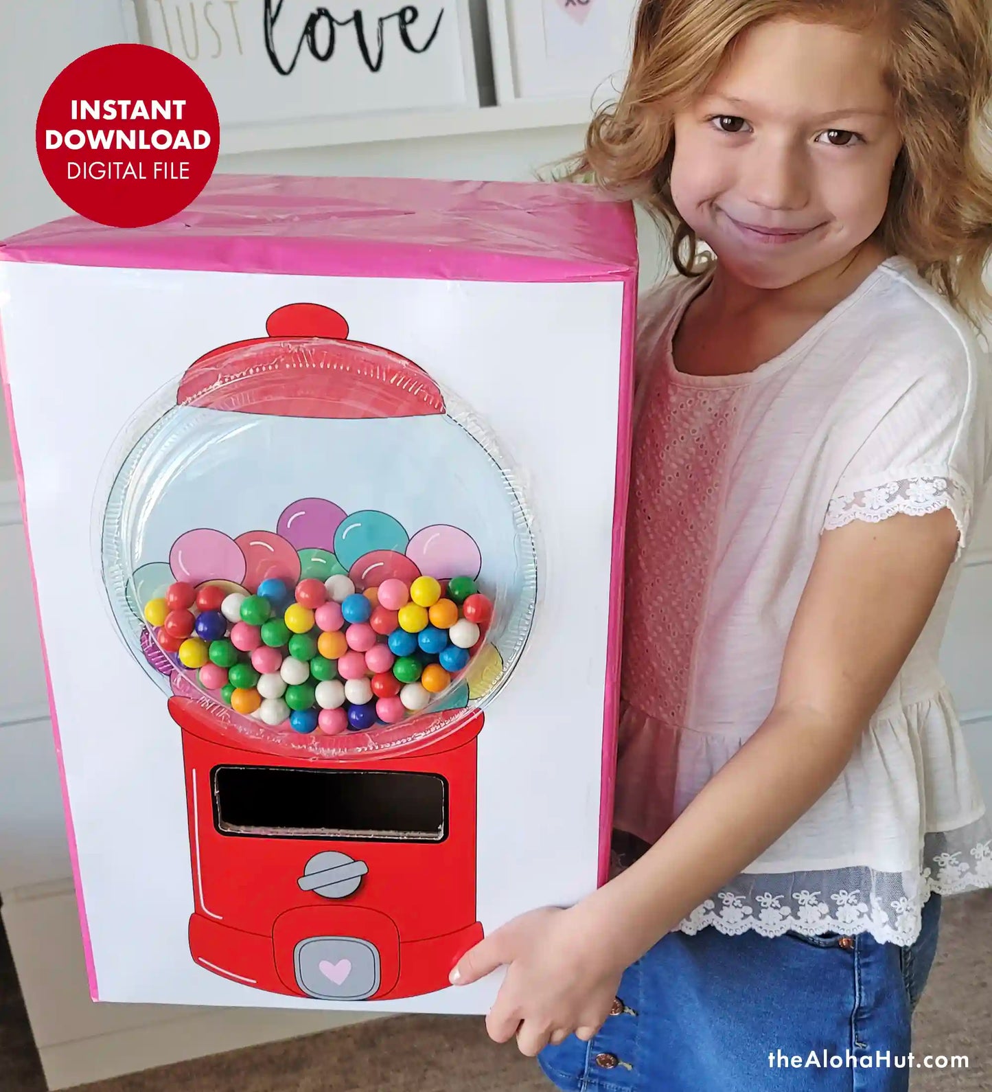 Gumball Machine Valentine's Day Box