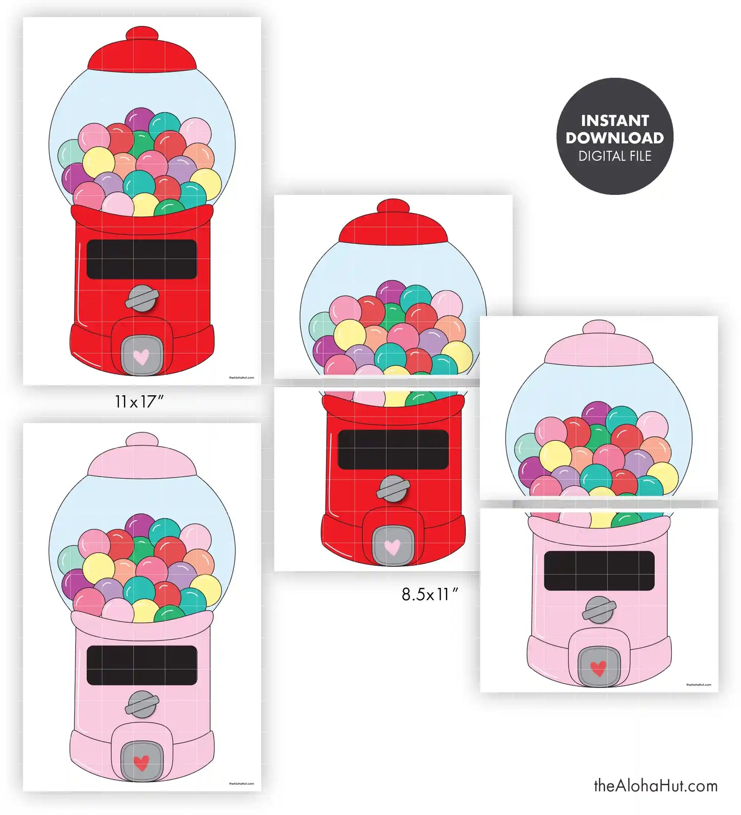 Gumball Machine Valentine's Day Box