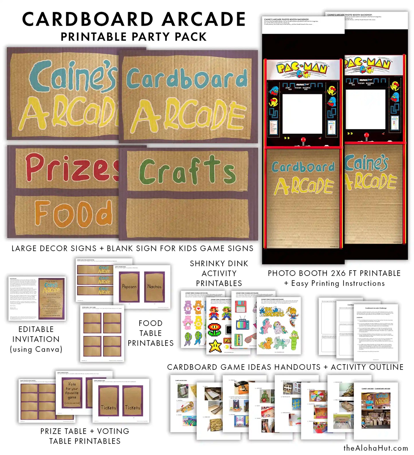 Cardboard Arcade Party Bundle