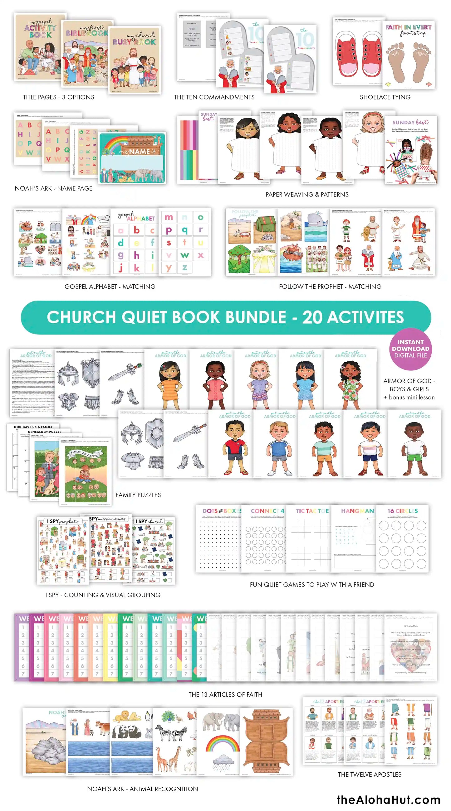 Church Busy Book for Toddlers & Kids (Digital Download) - 20 Printable Activities