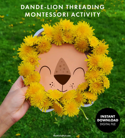 Dandelion Threading - Montessori Activity