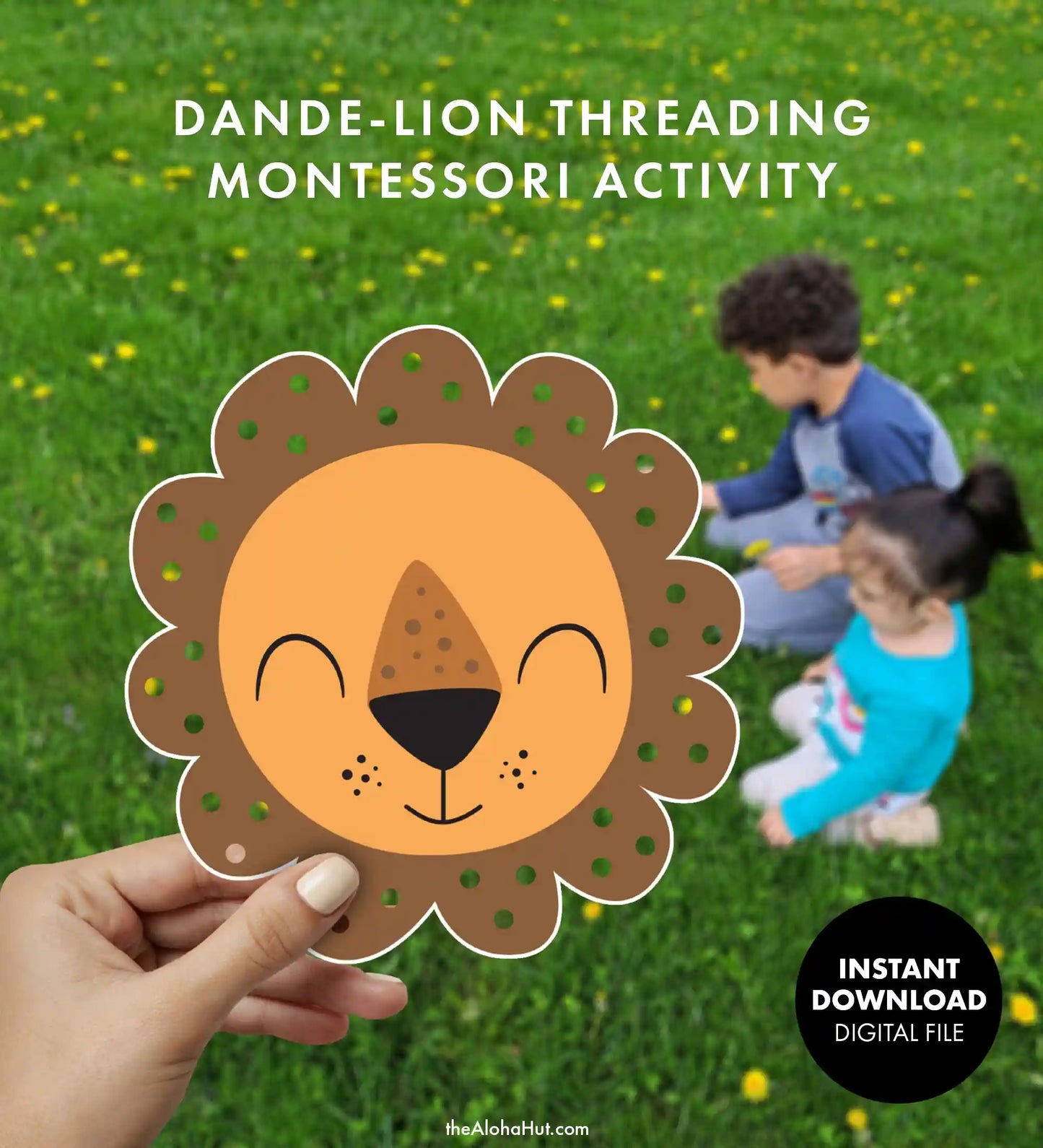 Dandelion Threading - Montessori Activity