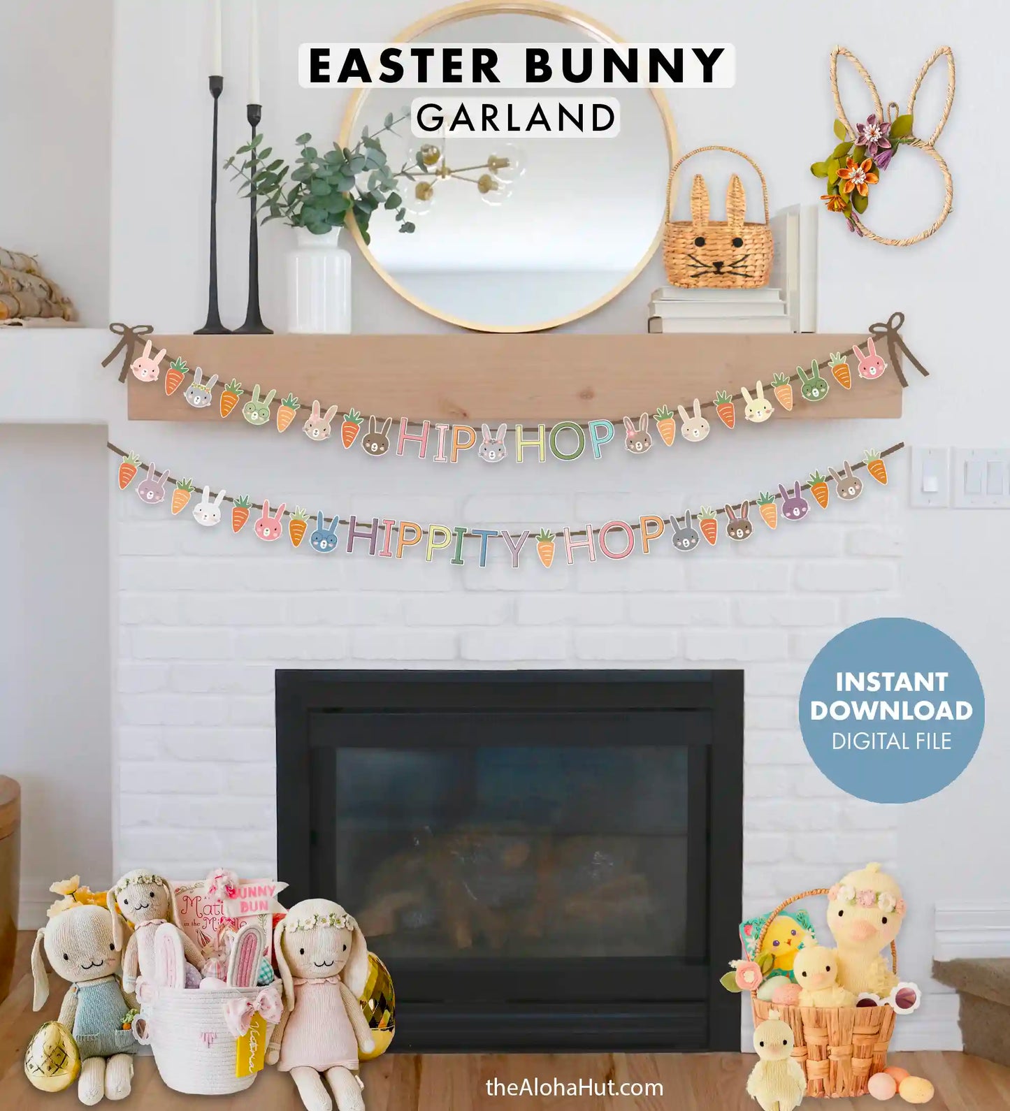 Easter Bunny Party Decor - Hip Hop Garland